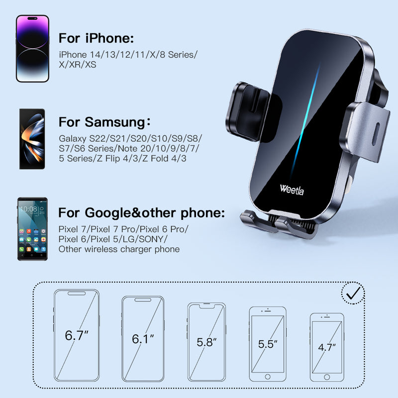 Wireless Car Charger for Fold 3, iPhone 13 Pro max